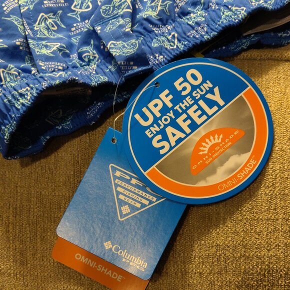 Columbia Super Backcast Water Short Swim Trunks Blue SIZE SMALL NEW WITH… - Picture 3 of 8